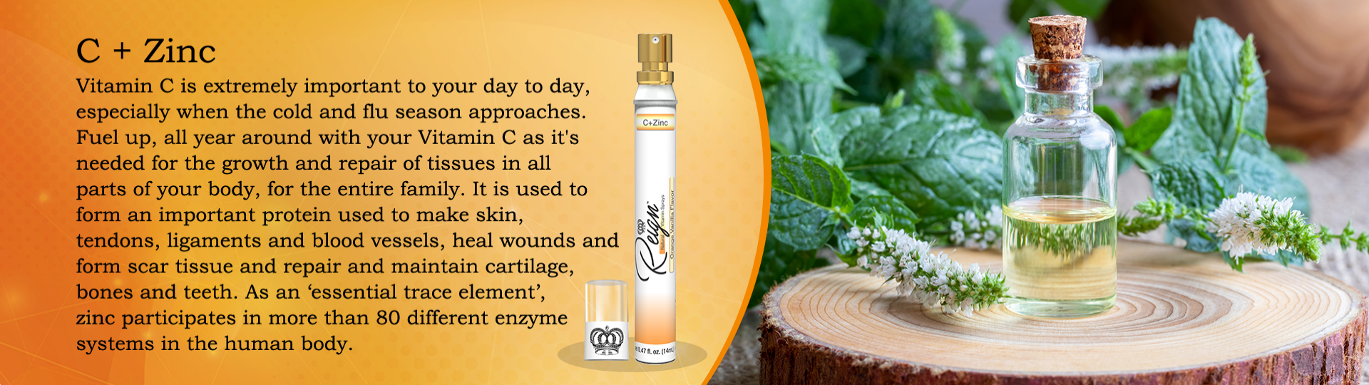 Reign C+Zinc Vitamin Spray